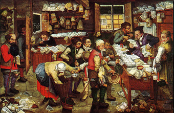 Pieter Brueghel the Younger, Paying the Tax (The Tax Collector)