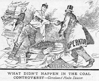 Political Cartoon about the Anthracite Coal Strike