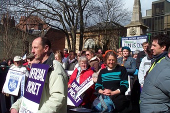 Union Members Strike