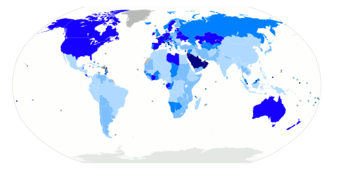 Country Immigrant Populations in 2005