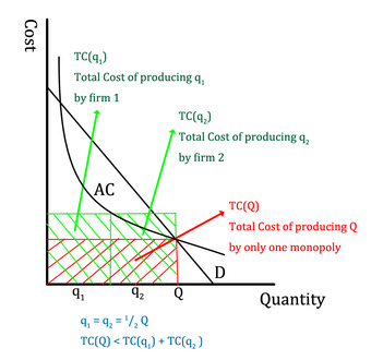 Price Advantage for Natural Monopolies