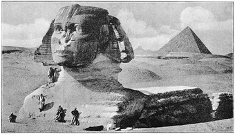 Not only is the Sphinx in the picture, but the Pyramids are too.
