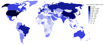 Gross domestic product (GDP) worldwide