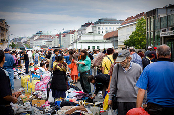 Open Food Market in Vienna