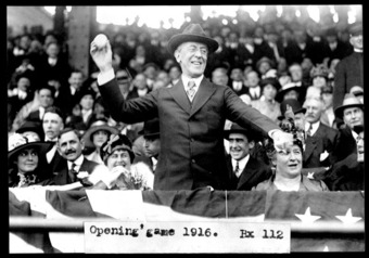 Wilson opening day 1916