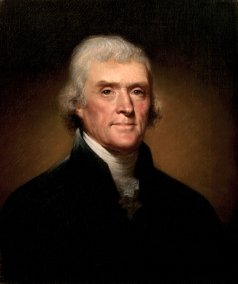 Thomas Jefferson, Founding Father and 3rd President of the United States