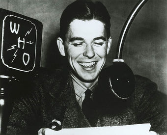 Ronald Reagan as Radio Announcer 1934-37