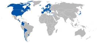 Map of Mexican Free Trade Agreements