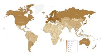 Percentage of Population Above 65: 2005