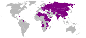 Map of Socialist States