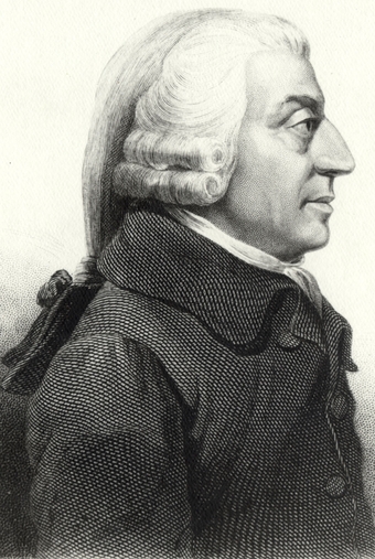 Profile of Adam Smith, by James Tassie, 1787