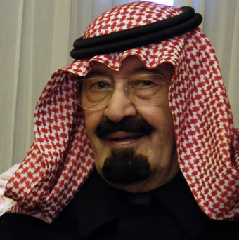 King Abdullah bin Abdul al-Saud of Saudi Arabia
