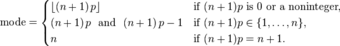 Summary of Modes