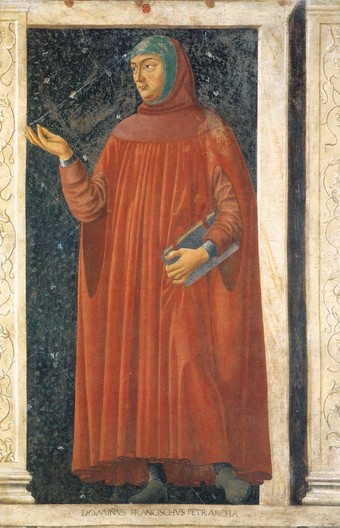 Petrarch by  Andrea del Castagno.