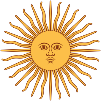 An illustrated representation of the Sun god Inti