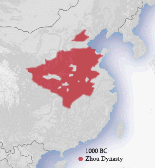 Map of Zhou Dynasty