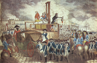  Execution of Louis XVI,  German copperplate engraving, 1793, by Georg Heinrich Sieveking.