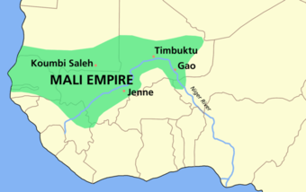 Extent of the Mali Empire (c. 1350)