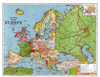  Bacon's standard map of Europe, 1923  