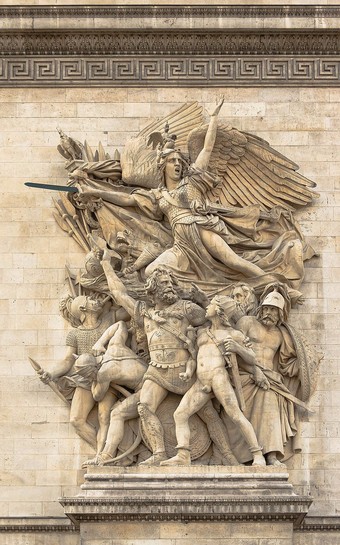  The Marseillais volunteers departing, sculpted on the Arc de Triomphe.