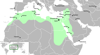 The Fatimid Caliphate at its height, c. 969 CE