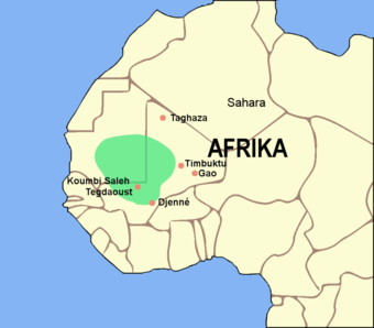  The Ghana Empire at its greatest extent