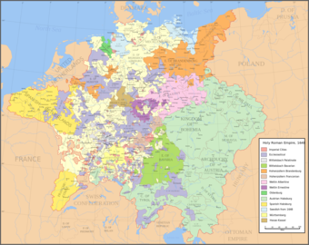 The Holy Roman Empire in 1648