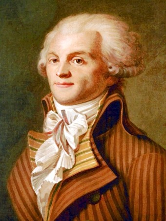  Portrait of Maximilien de Robespierre (1758-1794) by an unknown artist.   