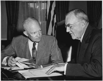 President Eisenhower and John Foster Dulles
