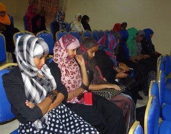  Young Somali women at a community event in Hargeisa