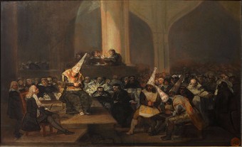  The Inquisition Tribunal as illustrated by Francisco de Goya (1808/1812)