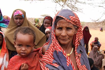  A Somali woman and child at a relief center in Dollow on the Somalia-Ethiopia border