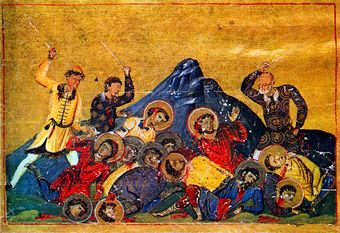 Bulgarians Fighting the Byzantines