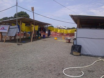  An Ebola treatment unit in Liberia, photo by CDC Global End.