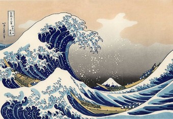   Katsushika Hokusai's The Great Wave off Kanagawa, 1831 (from Thirty-six Views of Mount Fuji).