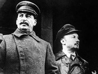 Joseph Stalin and Nikolai Bukharin