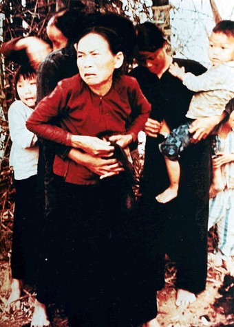  Vietnamese women and children in My Lai before being killed in the massacre, March 16, 1968. They were killed seconds after the photo was taken.   