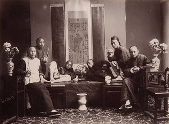  Opium smokers, c. 1880, by Lai Afong.