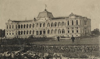  Palace of the Governor-General (Norodom Palace) in Saigon, about 1875, photo by Émile Gsell.