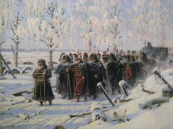  Napoleon's retreat by Vasily Vereshchagin.  