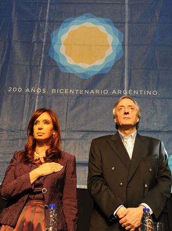 Cristina Fernández and Néstor Kirchner
