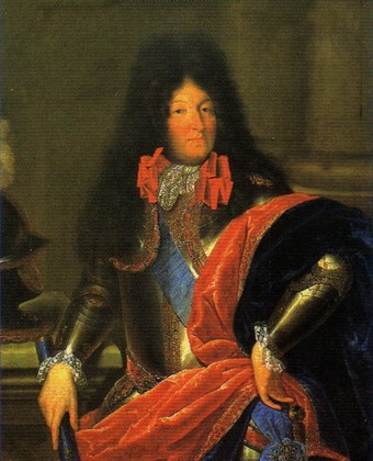  Louis XIV in 1690, by Jean Nocret.  