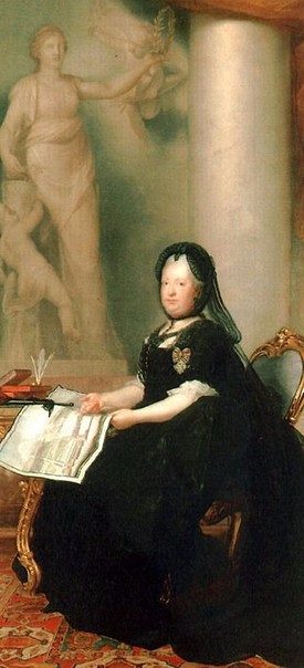  Maria Theresa as a widow in 1773, by Anton von Maron  