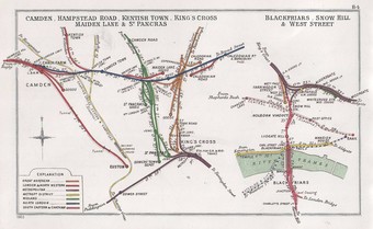 A railway junction diagram