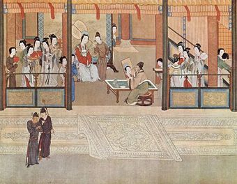 Spring Morning in a Han Palace by Qiu Ying (1494–1552)