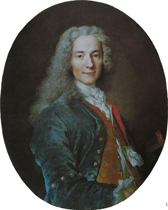 Voltaire,  portrait by Nicolas de Largillière, c. 1724  