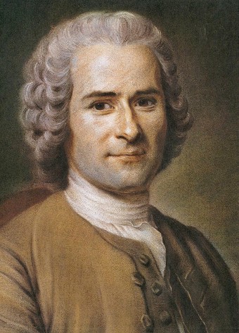 Jean-Jacques Rousseau,  portrait by Maurice Quentin de La Tour, c. 1753