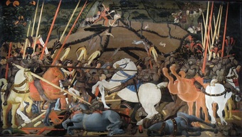 "The Battle of San Romano" by Paolo Uccello