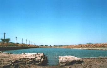 The docks and canal in the ancient city of Lothal, located in modern India