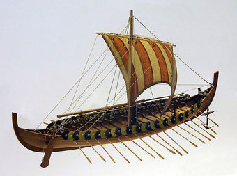 Model of a Viking longship